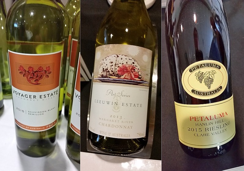 Chardonnay and Petaluma Riesling