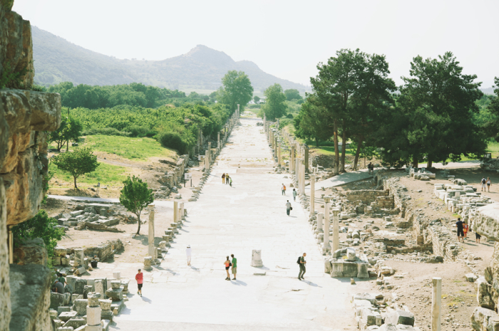 Harbor Street View in Ephesus Turkey 700x465