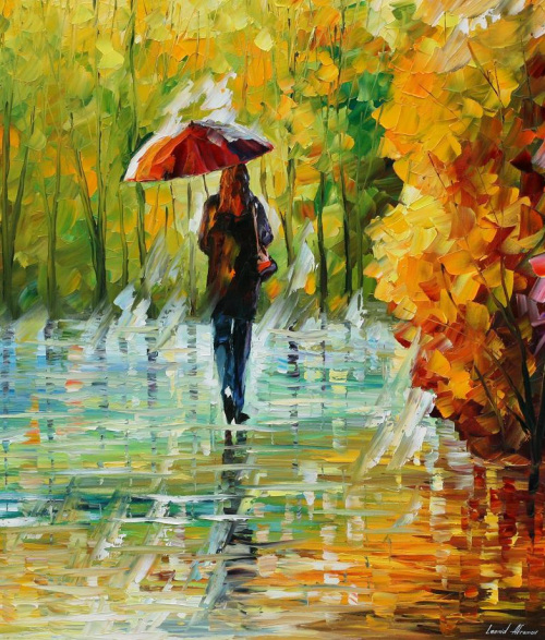 the beauty of the rain afremov by leonidafremov