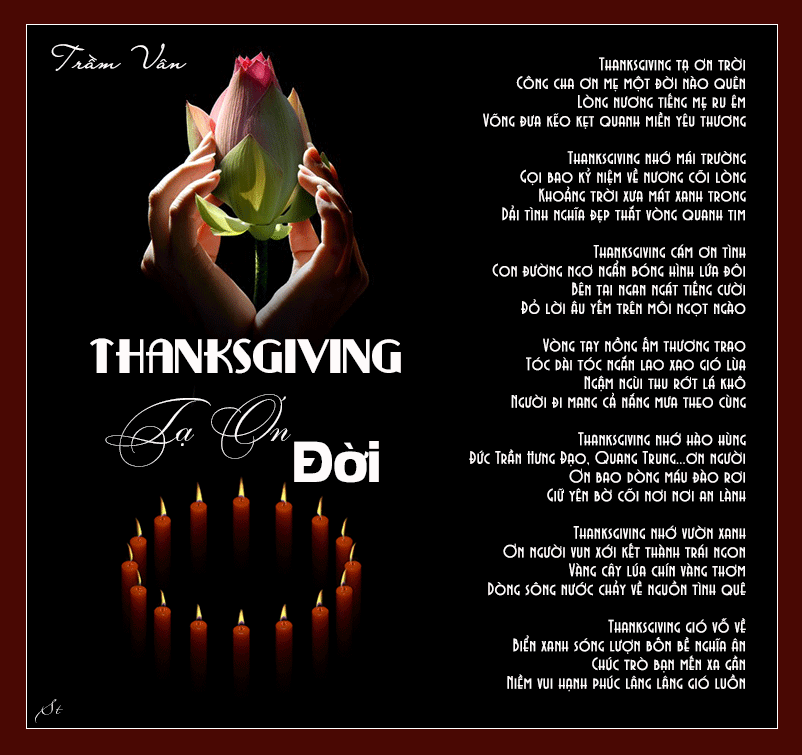 TramVan Thanksgiving TaOnDoi