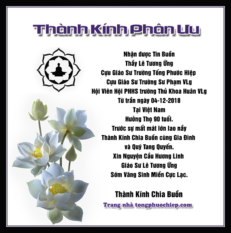 TPH ChiaBuon ThayLeTuongUng