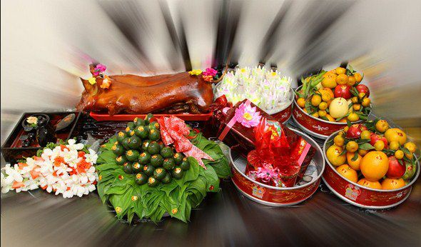 mam qua cuoi hoi trong ngay trong dai