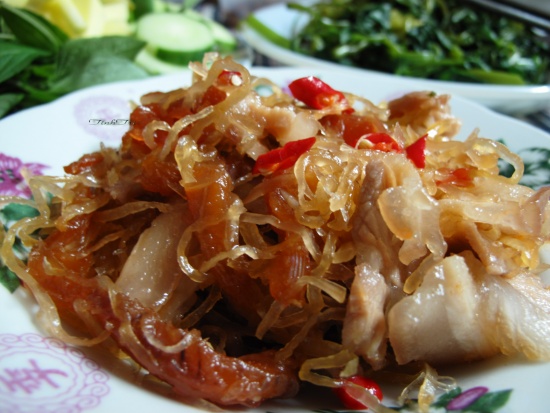 thit luoc mam thai