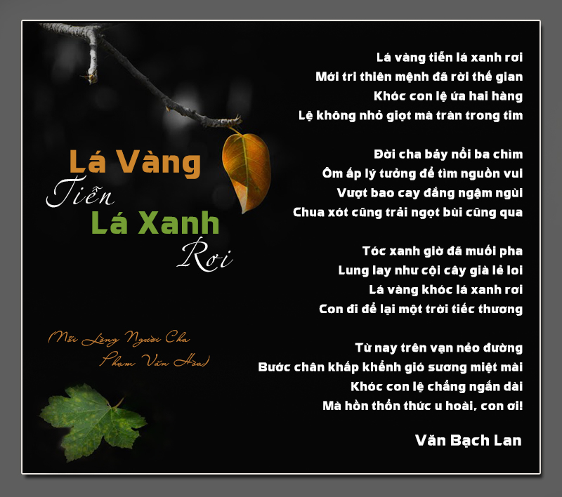 VanBachLan LaVangTienLaXanhRoi